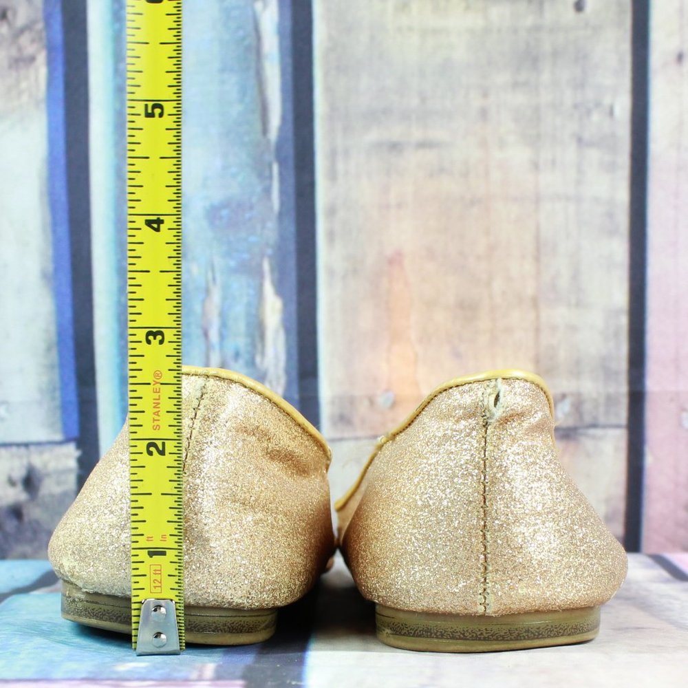 Dunnes Gold Nylon Slip-on Ballet Flat Casual Shoes Size US 7.5 EU 41 - Picture 9 of 10